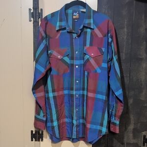 Multicolor Plaid Button-Up Shirt